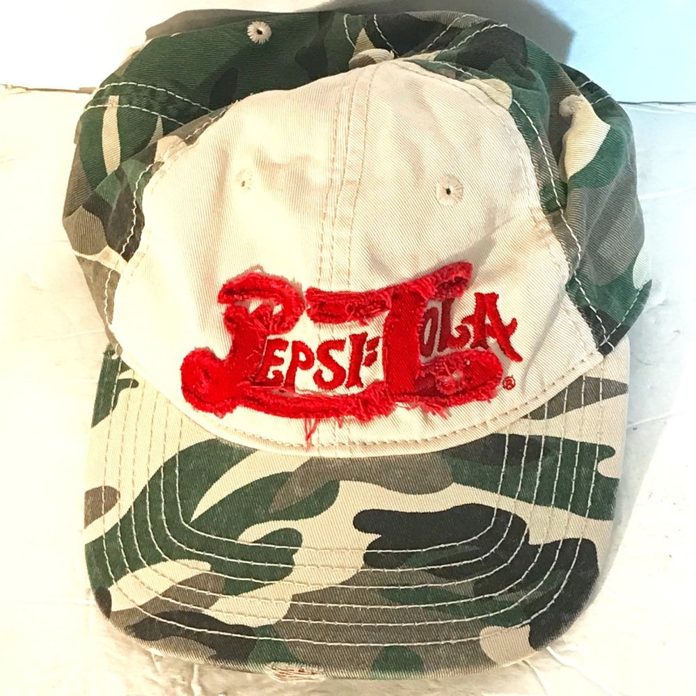 Pepsi Cola Army Camo Camouflage Snapback Cap Hat